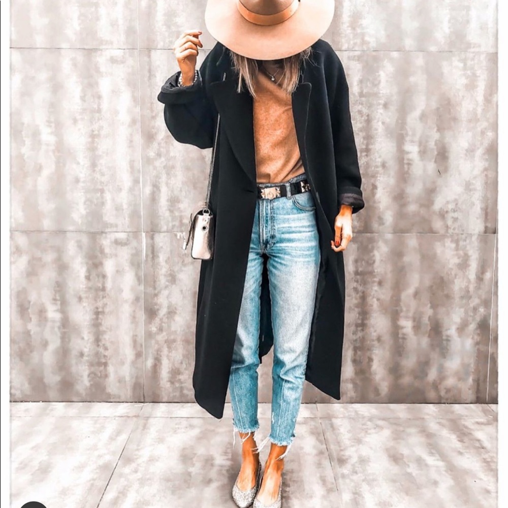 Zara wool blend oversized coat bloggers favorite - Picture 4 of 11